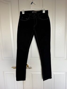Levi's Black Skinny Jeans with White Stitching